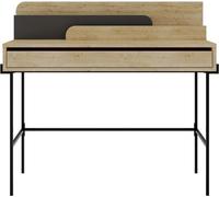 DecHome Scrivania Moderna 110x60x101 cm Rovere/Antracite - Leila