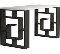 DecHome Scrivania Moderna 140x60x75 cm colore Antracite/Bianco - Labirent
