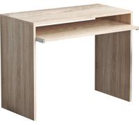 SCRIVANIA PORTA PC MODERNA CASA UFFICIO TASTIERA ESTRAIBILE MARRONE MOD.PERRY