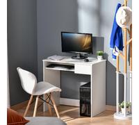 DecHome Scrivania Moderna Dimensioni 80x45x75 cm colore Bianco