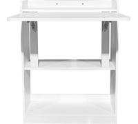 DecHome Scrivania Pieghevole con Libreria Moderna 64x56x82 cm Bianco - Plana