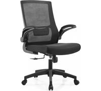 DecHome Sedia Ergonomica Ufficio Sedia da Scrivania Operativa She con Ruote e Braccioli colore Nero - HF807323