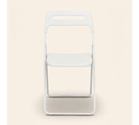 DecHome Sedia Pieghevole in Polipropilene 40x43x78 cm Bianco
