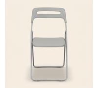 DecHome Sedia Pieghevole in Polipropilene 40x43x78 cm Grigio Chiaro