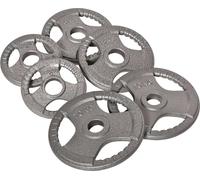 DecHome Set di 6 Dischi Pesi per Bilanciere Peso Totale 35kg Grigio