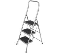 Facal Scala sgabello Super Effe SF/3AL – alluminio, 3 gradini in acciaio antiscivolo
