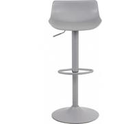 DecHome Sgabello Cucina Bar Alto Metallo/Plastica 43x44x75-96 Grigio