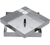 DecHome Sigillo Portapavimento Zincato cm 53x53 Luce cm 49x49 - SGZ-01-104