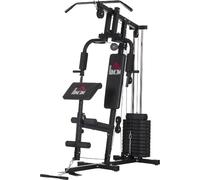 DecHome Stazione Fitness con Seduta e Schienale Imbottiti in Acciaio e PU 135x103x210 cm colore Nero - 178J44F91