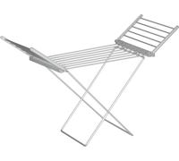 DecHome Stendino Elettrico Riscaldato con Ali Pieghevole Salvaspazio in Lega di Alluminio 144x53x91h cm Argento - 198V90-850