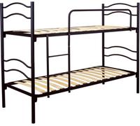 DecHome Struttura Letto a Castello in Acciaio con Doghe Integrate in Legno 82x203x144 cm colore Antracite - 4053080190R364BGR28