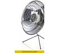 DecHome Stufa a Gas a Parabola Potenza 2600 Watt Argento 14007