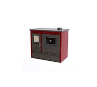 DecHome Stufa a Legna in Acciaio e Ghisa 11,16 kW 319 m3 Bordeaux Sparta