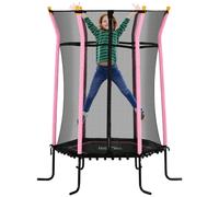 DecHome Tappeto Elastico Bambini Ingresso a Cerniera ø163.5x190 cm Rosa 2PKJ748