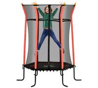 DecHome Tappeto Elastico Bambini Ingresso a Cerniera ø163.5x190 cm Rosso U6422RD