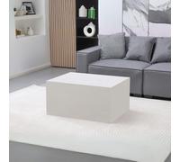 DecHome Tavolino salotto in MDF Quadrato 80x80x40 cm colore Bianco