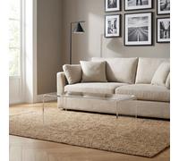 DecHome Tavolino Salotto Rettangolare Acrilico 53,5x30,5x53,5 Trasparente
