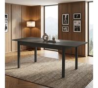 DecHome Tavolo Allungabile da Pranzo Cucina 120-160x80x76 cm Grigio - Firenze