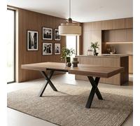 DecHome Tavolo Allungabile da Pranzo Cucina 180-240x100x76 Quercia - England