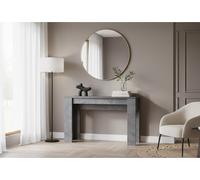 DecHome Tavolo Consolle Allungabile Ingresso 78,5-252x54x78 cm Cemento