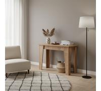 DecHome Tavolo Consolle Allungabile Ingresso 90-304x50x76 cm Rovere