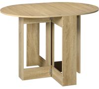 DecHome Tavolo Pieghevole da Pranzo a 2 Ribalte Tavolo Consolle in Legno Salvaspazio colore Rovere - 470AKS620