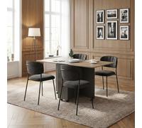 DecHome Tavolo Pieghevole da Pranzo Cucina Legno 140x76x76 cm Legno