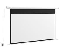 DecHome Telo Proiettore 84 16:9 Motorizzato con Telecomando 215x8x140cm colore Bianco - DH00100