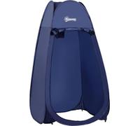 DecHome - Tenda da Doccia da Campeggio Pop Up Impermeabile in Poliestere e Plastica 100x100x185 cm Blu Navy