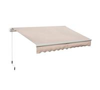 DecHome - Tenda da Sole per Esterno Avvolgibile a Bracci con Apertura a Manovella 295x200 cm colore Beige - 0BGAM434
