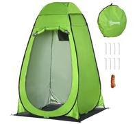 DecHome Tenda Doccia da Campeggio Spiaggia ed Esterni 126x124x189cm Verde 258GNA