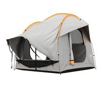 DecHome Tenda per Auto Impermeabile 3 Porte 239x210x210 cm Grigio 52F0OG