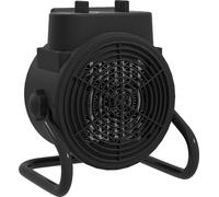 DecHome Termoventilatore Elettrico e Regolabile a 3 Modalità 21.5x16x22 cm Nero