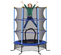 DecHome Trampolino Elastico Bambini 3-10 Anni con Rete di Sicurezza Blu U6362BU