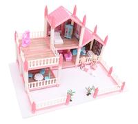 DECHOUS 1 Set Di Casetta Da Gioco Per Giocattoli Per Bambine Di 3 Anni Castello Da Principessa Villa Fai Da Te Castello Casa Delle Bambole Villa Assemblata Puzzle Per Puzzle