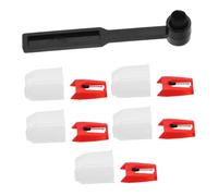 DECHOUS 1 Set Di Puntine Per Giradischi Con Spazzola Per La Pulizia Dello Stilo, Ricambio Per Puntine Per Giradischi Per in Vinile