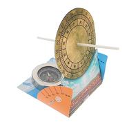 DECHOUS 1 Set Produzione Di Tecnologia Astronomica Meridiana Di Sussidio Didattico Orologio Solare Giocattoli Di Scienze Fisiche Modello Di Meridiana Solare Fai Da Te Alunni Carta Gizmo