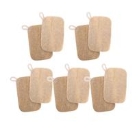 DECHOUS 10 pezzi Spugne Naturali Loofah per Lavare Piatti e Pentole Spazzole Morbide e Riutilizzabili per Pulizie Profonde in Cucina