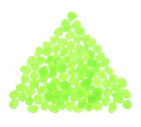 DECHOUS 100 pezzi Pietre Luminose da Giardino e Acquario Ciottoli Fluorescenti Decorativi per Vasi Piscine e Piante Sassolini Lisci per Decorazioni Notturne Verde Luminescente