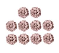 DECHOUS 10pezzi Accessori Floreali Fai Da Te Decorazione Per Vestiti Fiori Di Accessorio Per Copricapo Fiore Decorativo in Pelle Personalizza Borse e Abbigliamento