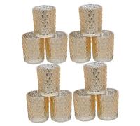 DECHOUS 12 Pezzi Set portacandele profumate Fai da Te Home Decor Decorazione casa barattoli di Candele Porta Piante aeree soia contenitori Piccolo candelabro portacandele tealight in