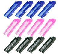 DECHOUS 12pezzi Pettine Pieghevole in Plastico per Chioma, Design Compatto Portatile per Uso in Hotel e Barberia, Pettine da Viaggio Pratico e Resistente Colore Casuale