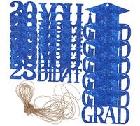 DECHOUS 18 Etichette Decorative da Parete in Tessuto Non Tessuto per La Festa di Laurea 2023 per Striscioni di Congratulazioni