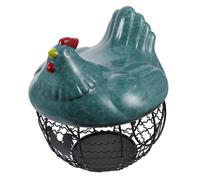 DECHOUS 1pezzi Cestino Portafrutta Per Uova Cestino Portaoggetti Decorativo in Stile Pollo Contenitore Per Frutta e Verdura Per Cucina Ristorante e Buffet
