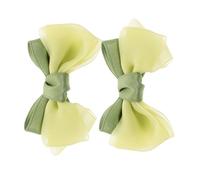 DECHOUS 2 Pezzi Accessori Per Da Bambino Accessori Verdi Clip A Prua Barrette Per Per Bambini E Neonati Adorabili Clip Per Bowknot Per Neonati