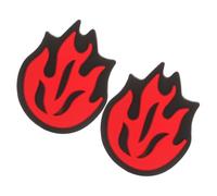DECHOUS 2 Pezzi Ammortizzatore Compatibile Universalmente in Silicone per Racchetta da Tennis Design a Rosso, Riduce della Mano per Partite di Tennis sul Campo