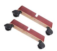 DECHOUS 2 Pezzi Base per Divisorio in Legno con Ruote, Supporto Stabile e Design Semplice ed Elegante, Facile da Installare per Separé Interni in Casa o Ufficio