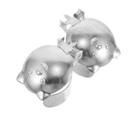 DECHOUS 2 Pezzi Estintore Automatico per Candele, Spegnicandela ad Anello in Metallo, Argento, per Candele Aromaterapiche, per Ristoranti e Chiese