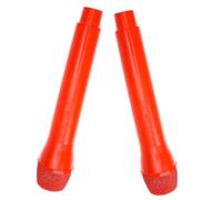 DECHOUS 2 Pezzi microfono simulato fare finta vlog impostore karaok microfono microfono con asta fingere di sostenere il microfono finto di microfono AbS rosso