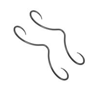 DECHOUS 2 Pezzi Puntello Di Baffi Anello Al Naso a Catena Divertente Anello Al Naso Gioielli Unici Gioielli Penetranti Setto Nasale Anelli Gioielli Del Setto Black Acciaio Inossidabile